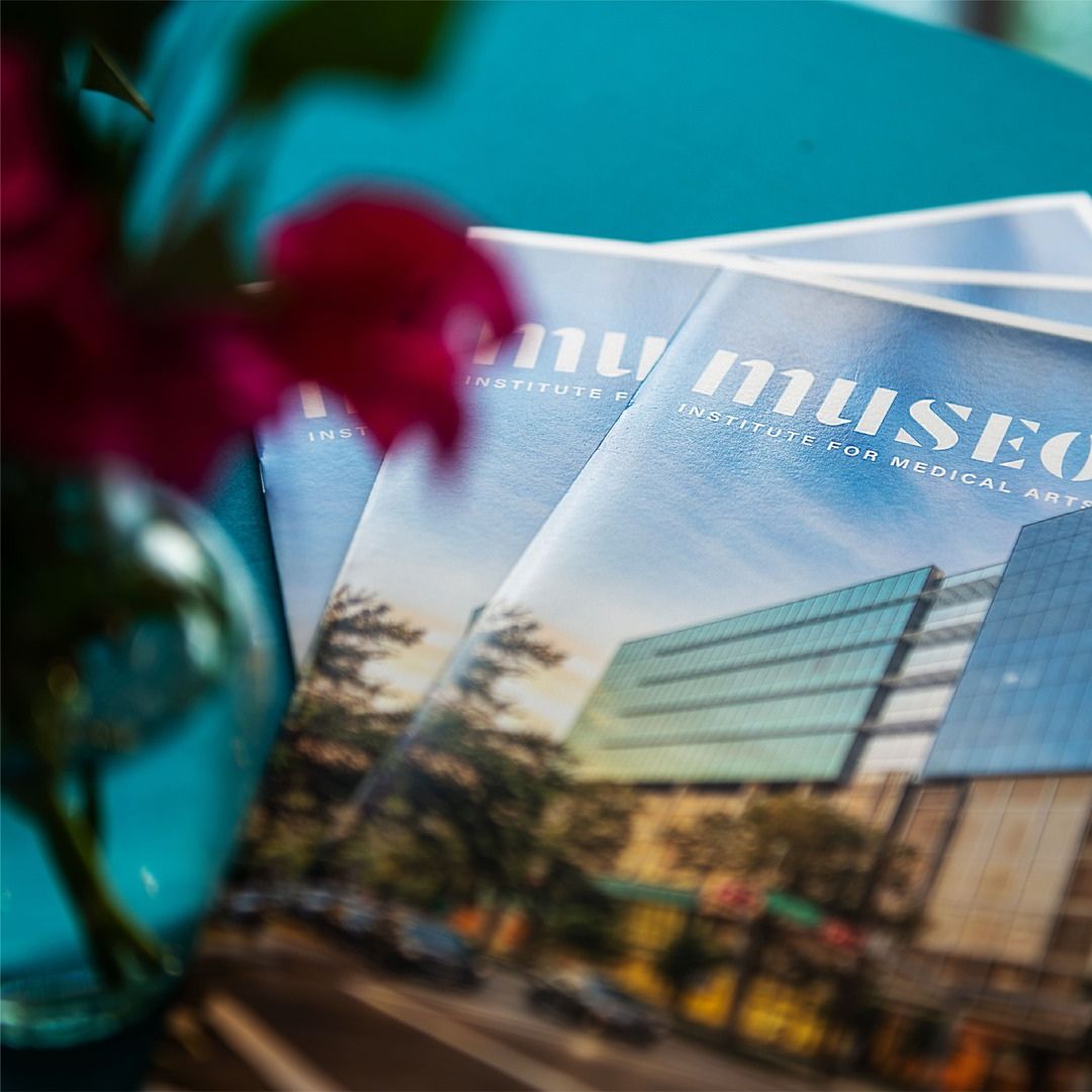 Exterior view of the modern Museo Institute for Medical Arts building in the Houston Museum District.